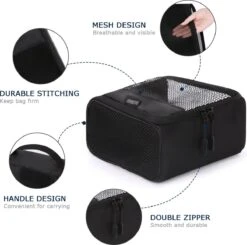 Bagsmart Packing Cubes Set - 7 Delige Koffer Organizer - Travel Cubes - Zwart -Voyago Winkel 1200x1190 22