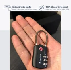 Protect Zipper TSA Driecijferig Kabelslot - Zwart -Voyago Winkel 1200x1191 20