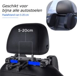 Proud Essentials - Hoofdsteun Auto - Neksteun - Hoofdkussen - Kinderen En Volwassenen -Verstelbaar - Zwart -Voyago Winkel 1200x1192 19