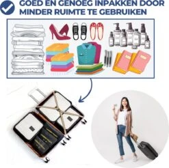 Basila® Packing Cubes - 6 Delig - Koffer Organizer - Zwart -Voyago Winkel 1200x1195 34
