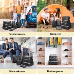 Travelistic Packing Cubes Set 7-delig - Organizer Voor Koffer En Backpack - Zwart -Voyago Winkel 1200x1195 36