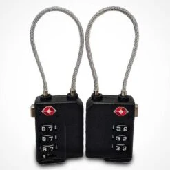 Merkloos TSA Cijferslot 3 Cijferig - 4 Stuks - Koffersloten - Kofferslot - Bagageslot - Reisslot - Kabelslot - Hangslot - Bagageslotjes - Backpackslot - Mulitfunctioneel - Zwart