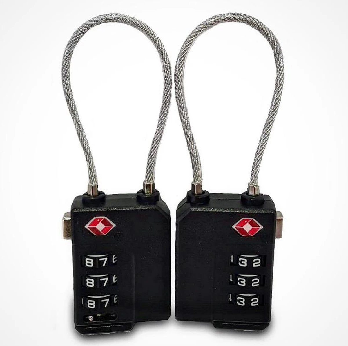 Merkloos TSA Cijferslot 3 Cijferig - 2 Stuks - Koffersloten - Kofferslot - Bagageslot - Reisslot - Kabelslot - Hangslot - Bagageslotjes - Backpackslot - Mulitfunctioneel - Zwart 3 Merkloos TSA Cijferslot 3 Cijferig - 2 Stuks - Koffersloten - Kofferslot - Bagageslot - Reisslot - Kabelslot - Hangslot - Bagageslotjes - Backpackslot - Mulitfunctioneel - Zwart