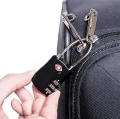 Merkloos Kofferslot - Reisslot - 3 Cijferig Hangslot - 1 Stuks - Zwart -Voyago Winkel 1200x1196 21