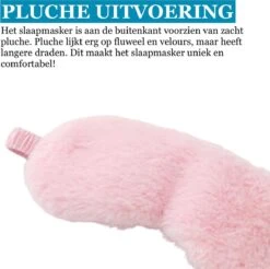 Slaapmasker Pluche Zijden Oogmasker Slaap Roze - 100% Verduisterend -Voyago Winkel 1200x1196 28