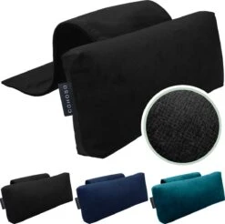 Blezliving® Nekkussen Staopstoel - Sta Op Stoel - Neksteunkussen Waterafstotend - Kussen Relaxstoel - PTMD Binnenkussen - Bureaustoel Kussen - Hoofdkussen Contragewicht - Nekrol - Fauteuil - Auto - Flair Zwart