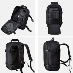 CabinMax Metz Reistas – Handbagage 20L – Rugzak – Schooltas - 40x25x20 Cm – Compact Backpack – Lichtgewicht – Zwart -Voyago Winkel 1200x1198 30