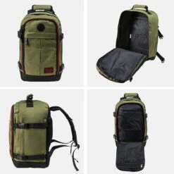 CabinMax Metz Reistas – Handbagage 20L – Rugzak – Schooltas - 40x25x20 Cm – Compact Backpack – Lichtgewicht – Khaki -Voyago Winkel 1200x1198 33