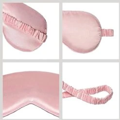 Slaapmasker 3-in-1 Bijpassend Zakje En Scrunchie - Roze - Oogmasker - Vrouwen - Zijde - Slaapmaskers - Slaap - Cadeau Voor Haar -Voyago Winkel 1200x1198 50
