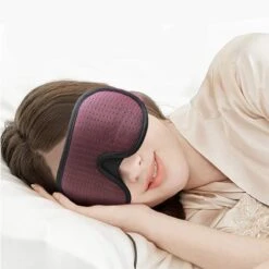 MCI Luxe Slaapmasker - Slaapmasker Voor Vrouwen En Mannen - Traagschuim - 100% Verduisterend - 3D Ademend - Nachtrust - Zwart -Voyago Winkel 1200x1198 64