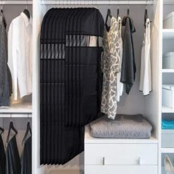 Merkloos 5x XL Duurzame Kledinghoes Met Rits - Doorkijk - 60x150 Cm - Zwart -Voyago Winkel 1200x1199 46