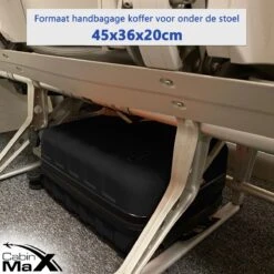 CabinMax Handbagage Koffer - Trolley 30L - Harde Reiskoffer - 45x36x20cm - Lichtgewicht - Groot Capaciteit - Zwart -Voyago Winkel 1200x1200 1072