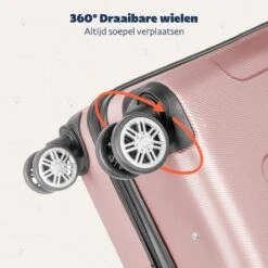 TRVLMORE Koffer - Handbagage - 54x36x20cm - 38L - Roségoud 18 TRVLMORE Koffer - Handbagage - 54x36x20cm - 38L - Roségoud -Voyago Winkel 1200x1200 1092