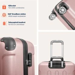 TRVLMORE Koffer - Handbagage - 54x36x20cm - 38L - Roségoud 21 TRVLMORE Koffer - Handbagage - 54x36x20cm - 38L - Roségoud -Voyago Winkel 1200x1200 1095