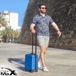 CabinMax Handbagage Koffer - Trolley 30L - Harde Reiskoffer - 45x36x20cm - Lichtgewicht - Groot Capaciteit - Aegean Blue -Voyago Winkel 1200x1200 1175