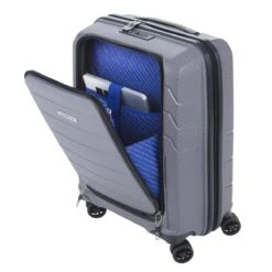 CarryOn Mobile Worker Handbagage Koffer 55cm TSA | Zakelijke Trolley Met Laptopvak Grijs