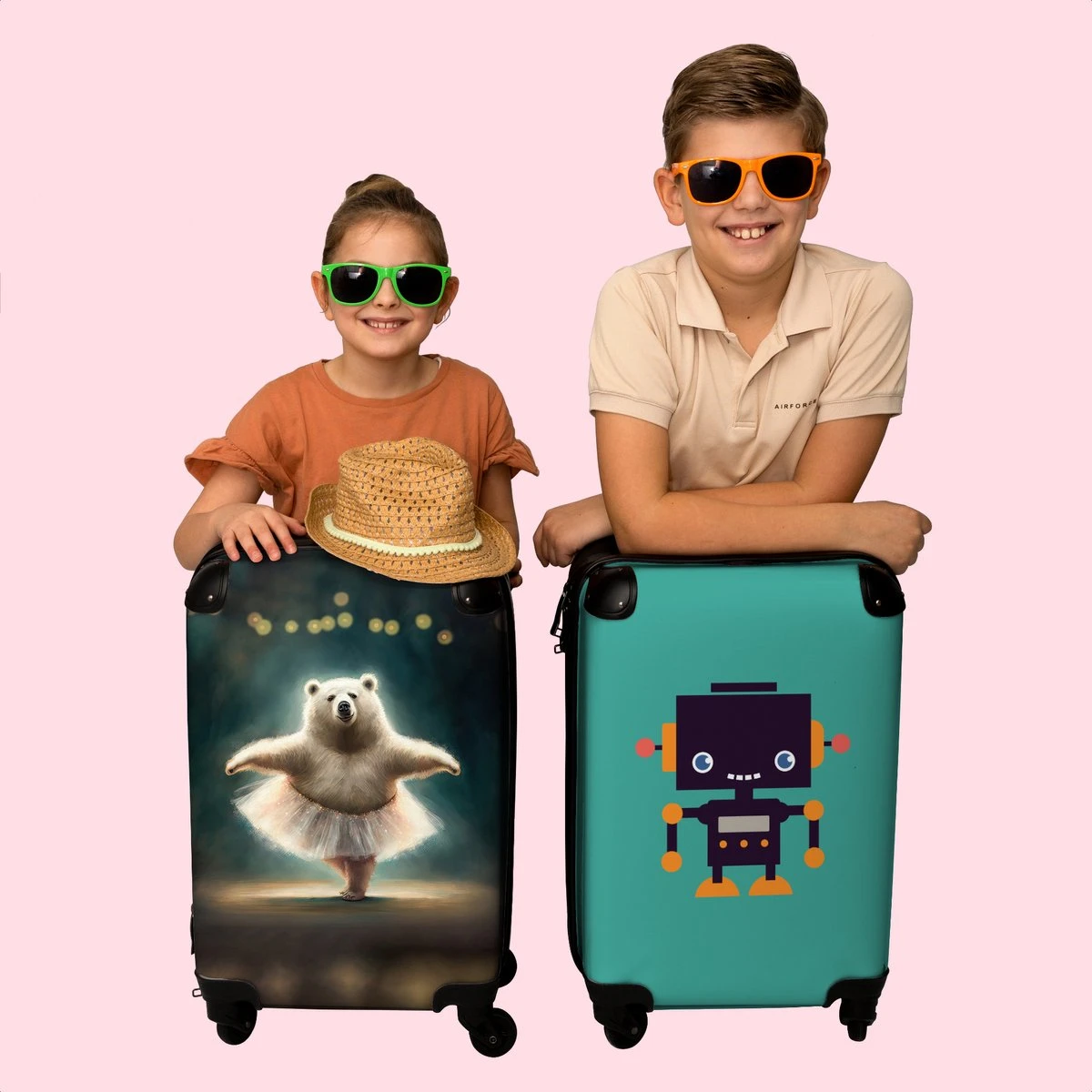 NoBoringSuitcases.com® Koffer - Beer - Rok - Ballet - Licht - Portret - Trolley Op Wieltjes - Reiskoffer - Past Binnen 55x40x20 Cm En 55x35x25 Cm - Handbagagekoffer - Fotokoffer 9 NoBoringSuitcases.com® Koffer - Beer - Rok - Ballet - Licht - Portret - Trolley Op Wieltjes - Reiskoffer - Past Binnen 55x40x20 Cm En 55x35x25 Cm - Handbagagekoffer - Fotokoffer - Afbeelding 7