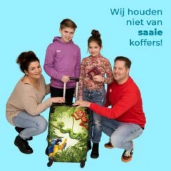 NoBoringSuitcases.com® Koffer Groot - Jungle - Dieren - Groen - Kinderen - Trolley Koffer Met TSA-slot - Met Wielen - 90 Liter - Reiskoffer - 66 Cm -Voyago Winkel 1200x1200 1609