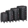 Monzana Kofferset - 4 Stuks S M L XL Met Wielen Cijferslot - Zwart -Voyago Winkel 1200x1200 163