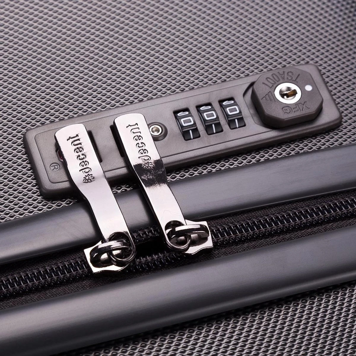 Decent Tranporto-One Medium Koffer - 66 Cm - TSA Slot - Anthracite 15 Decent Tranporto-One Medium Koffer - 66 Cm - TSA Slot - Anthracite - Afbeelding 13