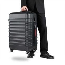 Monzana Kofferset - 4 Stuks S M L XL Met Wielen Cijferslot - Zwart -Voyago Winkel 1200x1200 168