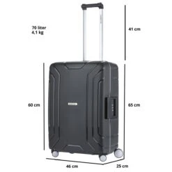CarryOn Steward TSA Reiskoffer - 65cm Trolley Met Kliksloten - Dubbele Wielen - Zwart -Voyago Winkel 1200x1200 1737