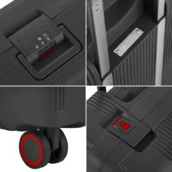 CarryOn Protector Luxe Reiskoffer - Trolley 66cm Met TSA-klikslot En OKOBAN - Ultrasterk - Zwart -Voyago Winkel 1200x1200 1760