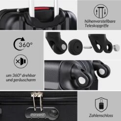 Monzana Hard Case Koffer Baseline XL Zwart -Voyago Winkel 1200x1200 178