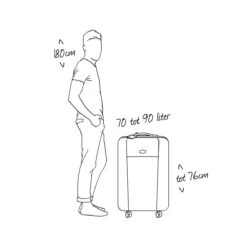 Decent Basic-Line Large Trolley 73 Cm - Zwart 25 Decent Basic-Line Large Trolley 73 Cm - Zwart -Voyago Winkel 1200x1200 1829