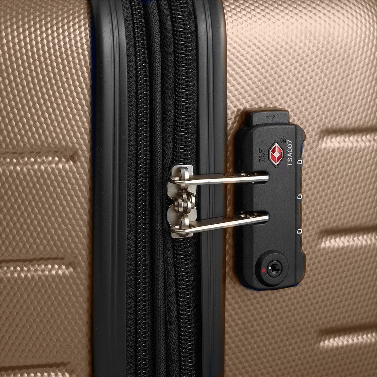 Swiss Alpine 2.0 - Reiskoffer- 77 Cm - 4 Wielen - Goud - Brons 7 Swiss Alpine 2.0 - Reiskoffer- 77 Cm - 4 Wielen - Goud - Brons - Afbeelding 5