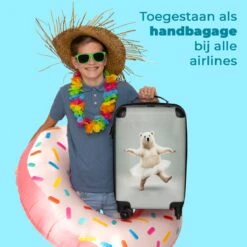 NoBoringSuitcases.com® Koffer - IJsbeer - Rok - Wit - Portret - Dieren - Trolley Op Wieltjes - Reiskoffer - Past Binnen 55x40x20 Cm En 55x35x25 Cm - Fotokoffer -Voyago Winkel 1200x1200 192