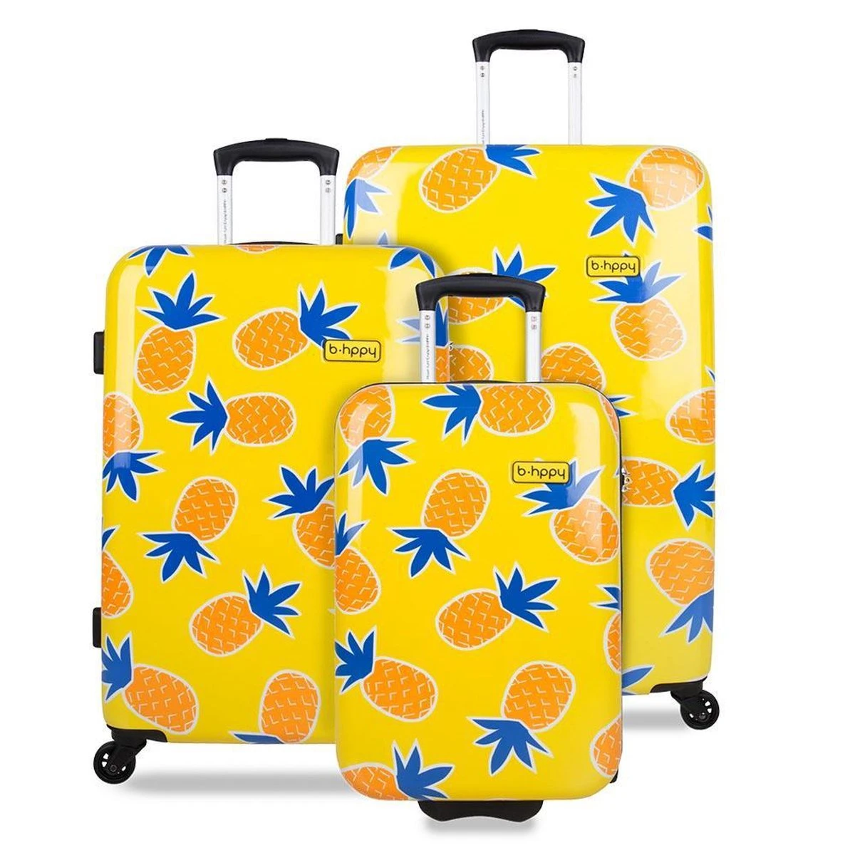 BHPPY Reiskoffer - 65 Cm - Home Sweet Pineapple 7 BHPPY Reiskoffer - 65 Cm - Home Sweet Pineapple - Afbeelding 5
