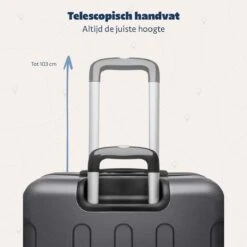 TRVLMORE Kofferset - 3 Delig - 38L (handbagage) + 70L + 110L - Donkergrijs -Voyago Winkel 1200x1200 23