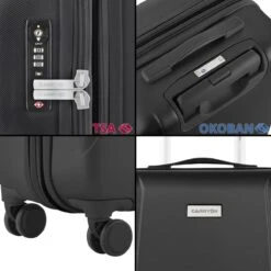 CarryOn Skyhopper Kofferset – TSA Handbagage + Reiskoffer 78cm – Dubbele Wielen - Zwart -Voyago Winkel 1200x1200 2373