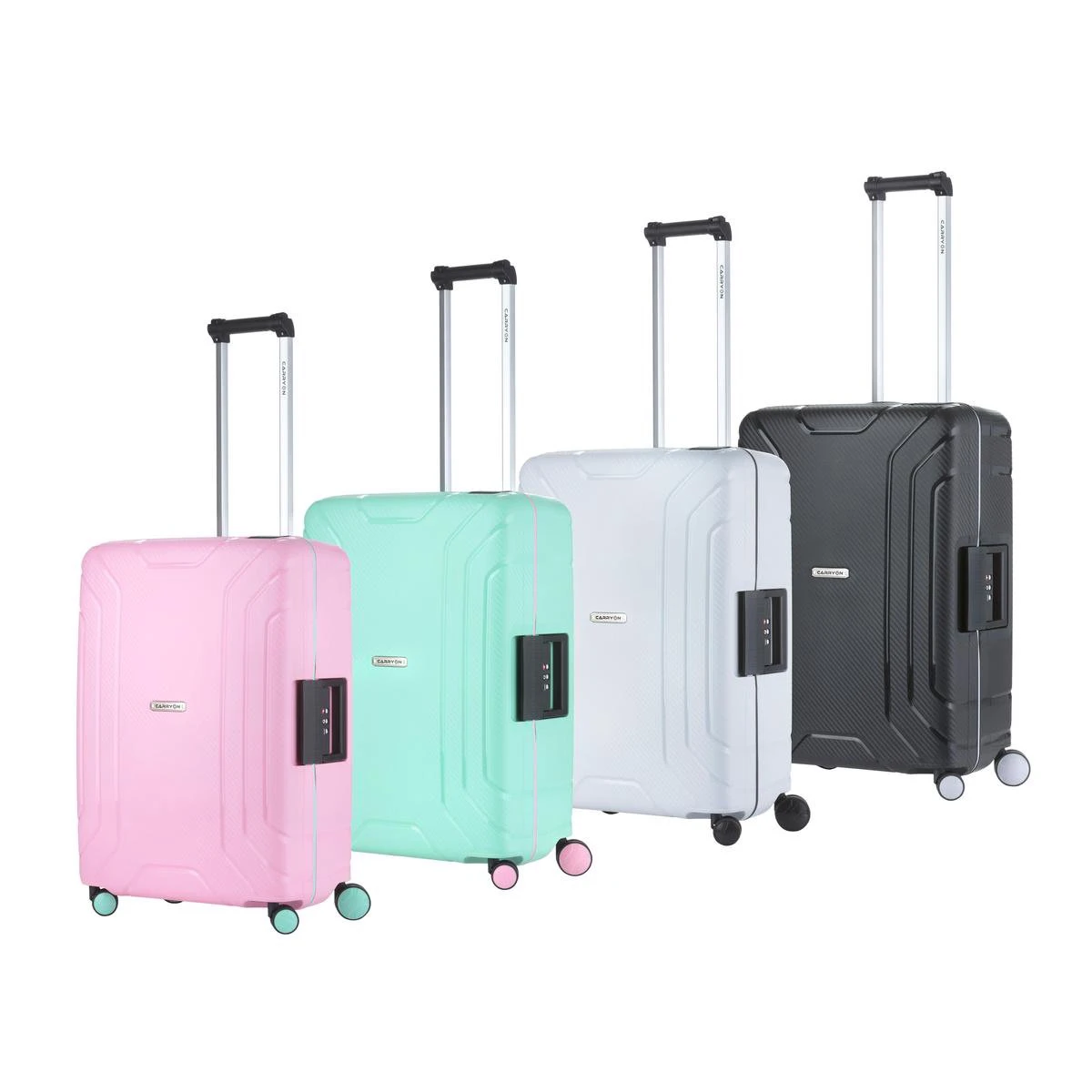 CarryOn Steward Kofferset - 2-delige TSA Trolleyset Met Kliksloten - Dubbele Wielen - Mint 12 CarryOn Steward Kofferset - 2-delige TSA Trolleyset Met Kliksloten - Dubbele Wielen - Mint - Afbeelding 10