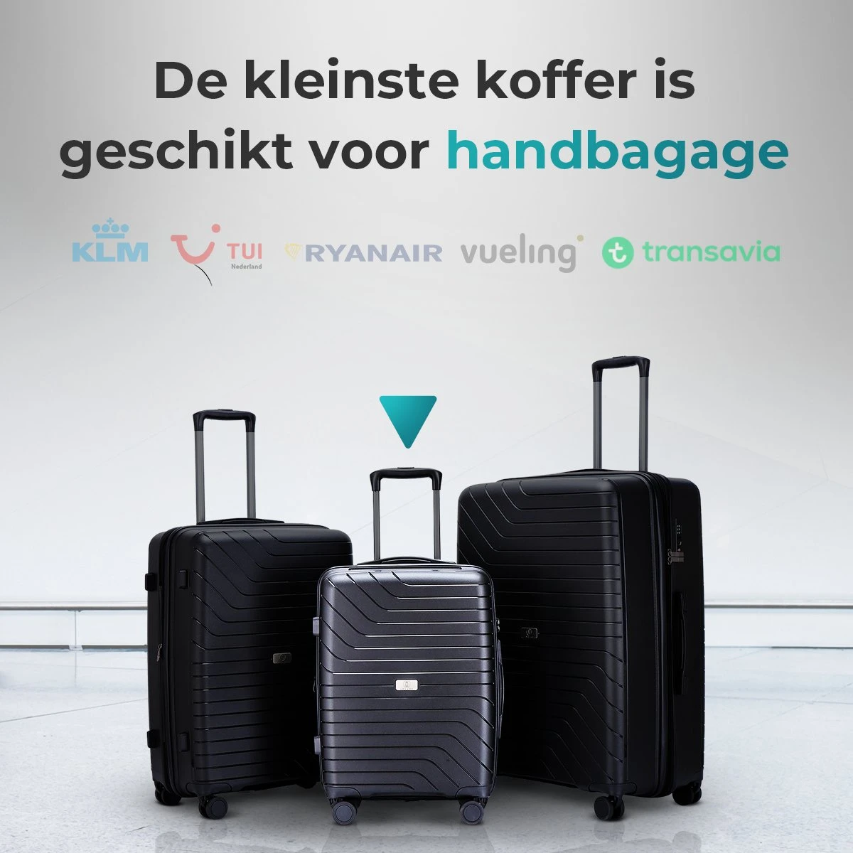 Legage Kofferset - Kofferset 3-Delig - Inclusief TSA Sloten - 1 Handbagage Koffer - Trolley - Zwart 4 Legage Kofferset - Kofferset 3-Delig - Inclusief TSA Sloten - 1 Handbagage Koffer - Trolley - Zwart - Afbeelding 2