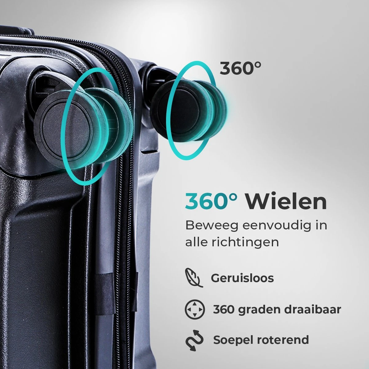 Legage Kofferset - Kofferset 3-Delig - Inclusief TSA Sloten - 1 Handbagage Koffer - Trolley - Zwart 9 Legage Kofferset - Kofferset 3-Delig - Inclusief TSA Sloten - 1 Handbagage Koffer - Trolley - Zwart - Afbeelding 7