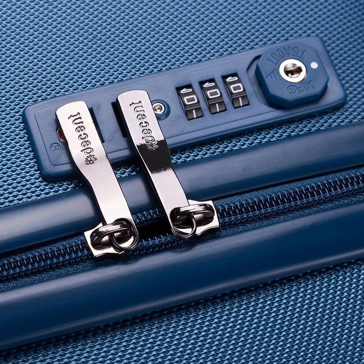 Decent Tranporto-One Handbagage Koffer - 55 Cm - TSA Slot - Dark Blue 11 Decent Tranporto-One Handbagage Koffer - 55 Cm - TSA Slot - Dark Blue - Afbeelding 9