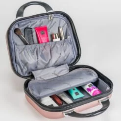 Monzana Hardcase Kofferset 4 Delig - Baseline Beautycase/M/L/XL - Rosé -Voyago Winkel 1200x1200 2489