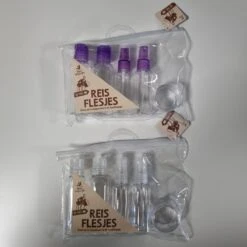 Merkloos Reisflesjes In Etui - 4 Stuks - Vloeistoffen Meenemen Met Reizen - Vliegen Vloeistof - Handig Voor Onderweg -Voyago Winkel 1200x1200 2535