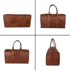 Fana Bags Leren Weekendtas Cognac - Leren Reistas - Grote Reistas Leder - Cadeau Mannen - Reistas/Weekendtas/Sporttas Echt Leer - Duffel Bag -Voyago Winkel 1200x1200 2543