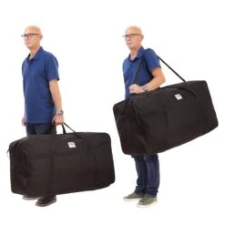 TravelZ Grote XXL Allround Sporttas 175 Liter - 92 X 38 X 50cm - Opbergtas - Reistas - Verhuistas - Zwart