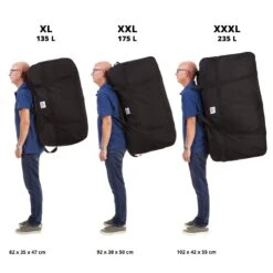 TravelZ Grote XXL Allround Sporttas 175 Liter - 92 X 38 X 50cm - Opbergtas - Reistas - Verhuistas - Zwart -Voyago Winkel 1200x1200 2552
