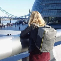 CabinMax Manhatten – Handbagage 20L – Rugzak – Schooltas - 40x20x25 Cm – Compact Reistas – Lichtgewicht – Grijs/Blauw -Voyago Winkel 1200x1200 2564