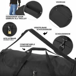 TravelZ Opvouwbare Wieltas | Reistas Op Wielen | 100 Liter | Verbeterd 2022 Model | Zwart 13 TravelZ Opvouwbare Wieltas | Reistas Op Wielen | 100 Liter | Verbeterd 2022 Model | Zwart -Voyago Winkel 1200x1200 2650