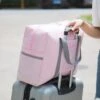 Merkloos TDR-Draagbare Opvouwbare Opbergtas -Handbagage Reistas-Weekendtas- Roze -Voyago Winkel 1200x1200 2660