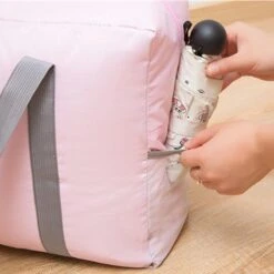 Merkloos TDR-Draagbare Opvouwbare Opbergtas -Handbagage Reistas-Weekendtas- Roze -Voyago Winkel 1200x1200 2662