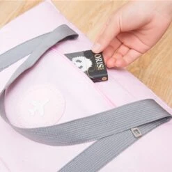 Merkloos TDR-Draagbare Opvouwbare Opbergtas -Handbagage Reistas-Weekendtas- Roze -Voyago Winkel 1200x1200 2666