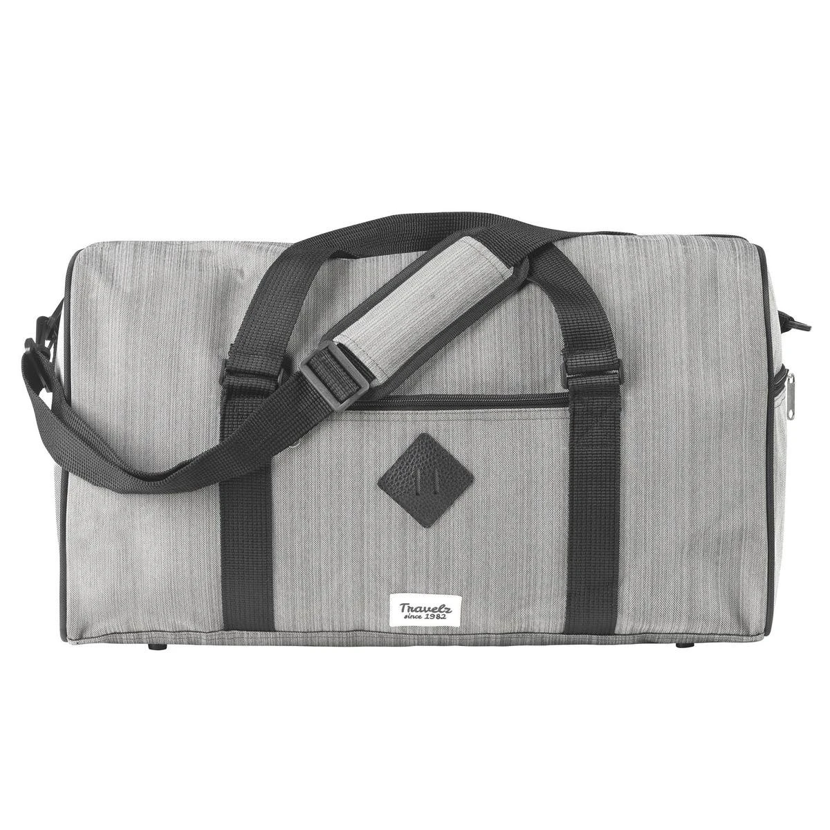 TravelZ Hipster Reistas | 36 Liter Compacte Weekendtas | 53 X 28 X 24cm | Grijs 6 TravelZ Hipster Reistas | 36 Liter Compacte Weekendtas | 53 X 28 X 24cm | Grijs - Afbeelding 4
