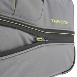 Travelite Basics Wheeled Duffle 70cm Expandable Grey/Green -Voyago Winkel 1200x1200 2722